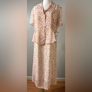 Kathie Lee Collection Floral Pink Dress